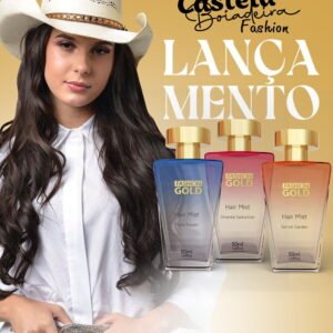 Coleção Perfume Capilar Fashion Gold: Oriental Seduction, Secret Garden, Floral Fusion - 50ml